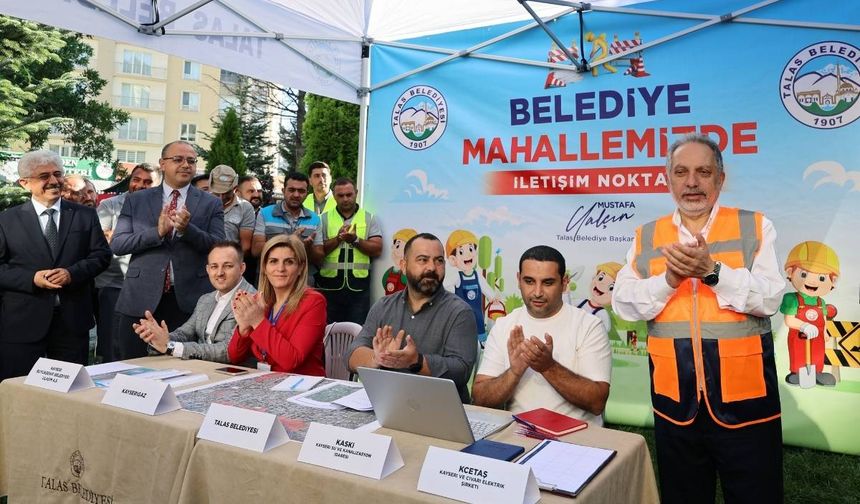 Talas Belediyesi'nin Belediye Mahallemizde uygulaması tam not aldı