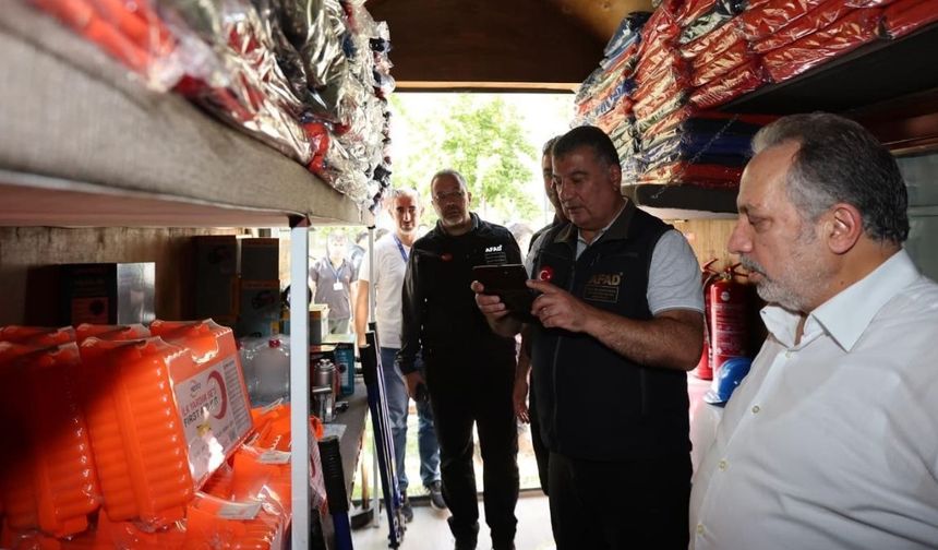 Talas'ta afet hazırlığı: Başkan ziyaret etti