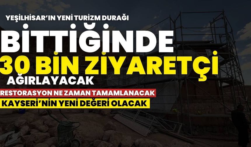 Yeşilhisar'ın yeni turizm durağı! Yıllık 30 bin ziyaretçi bekleniyor