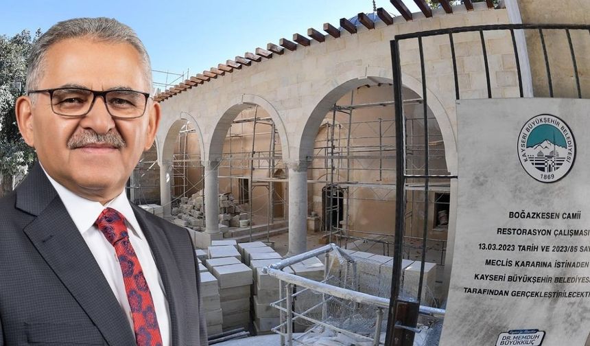 Başkan Büyükkılıç: Boğazkesen Camii 6 Şubat’a yetişecek