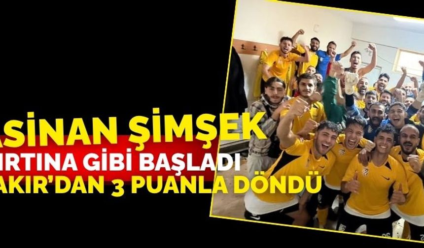 Kocasinan Şimşekspor fırtına gibi başladı! Diyarbakır'dan 3 puanla döndü