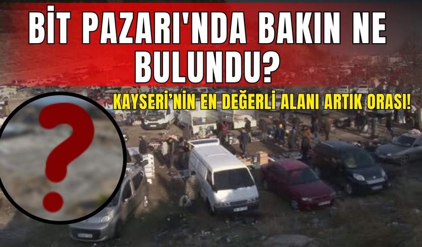Kayseri'nin Bit Pazarı'nda bakın ne bulundu: Bakanlık açıkladı!