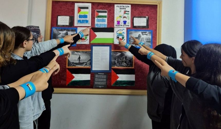 Kayseri okullarında Filistin ve Gazze temalı farkındalık etkinlikleri başladı