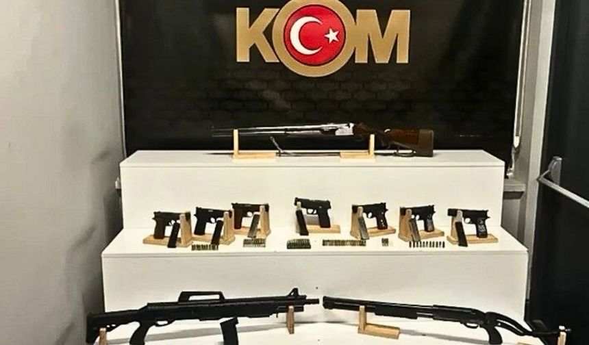 Kayseri’de silah operasyonu: 10 Ruhsatsız silah ele geçirildi