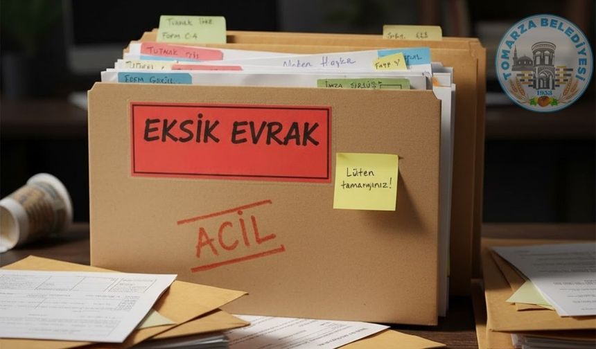 Ödeme Emri Belgesinde eksik evrak tespit edildi!