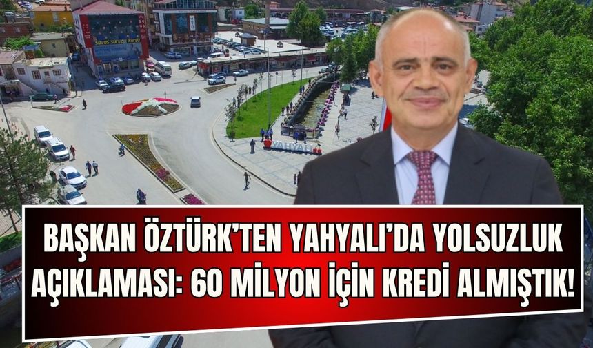 Başkanı Öztürk'ten Yahyalı'da yolsuzluk açıklaması: Tenezzül etmedik!