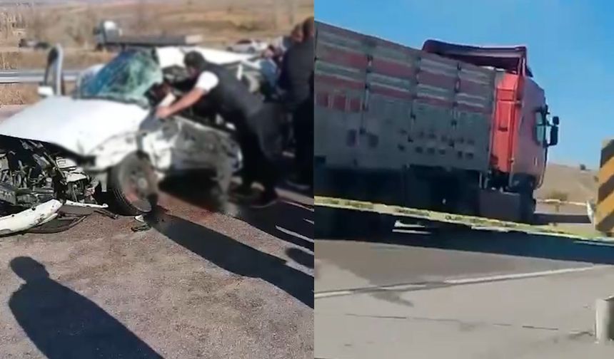 Kayseri’de otomobille tır çarpıştı: 1 kişi hayatını kaybetti