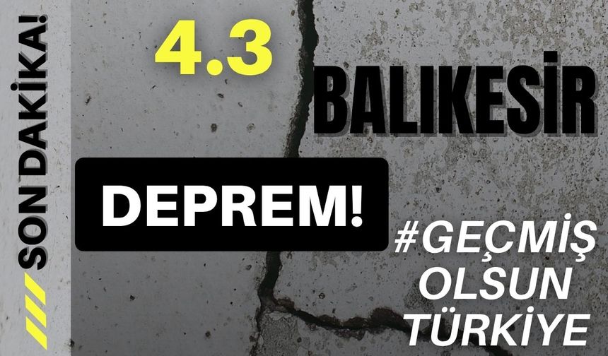 Balıkesir sallandı!  2 Kasım Sındırgı merkezli deprem