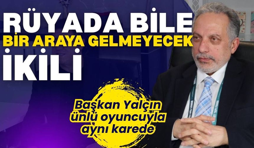 Kayseri’de sürpriz buluşma! Ünlü oyuncu Başkan Yalçın ile aynı karede