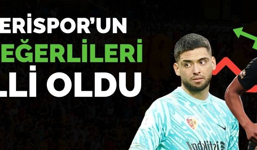 Beklenen liste açıklandı! Kayserispor’un en değerlisi belli oldu