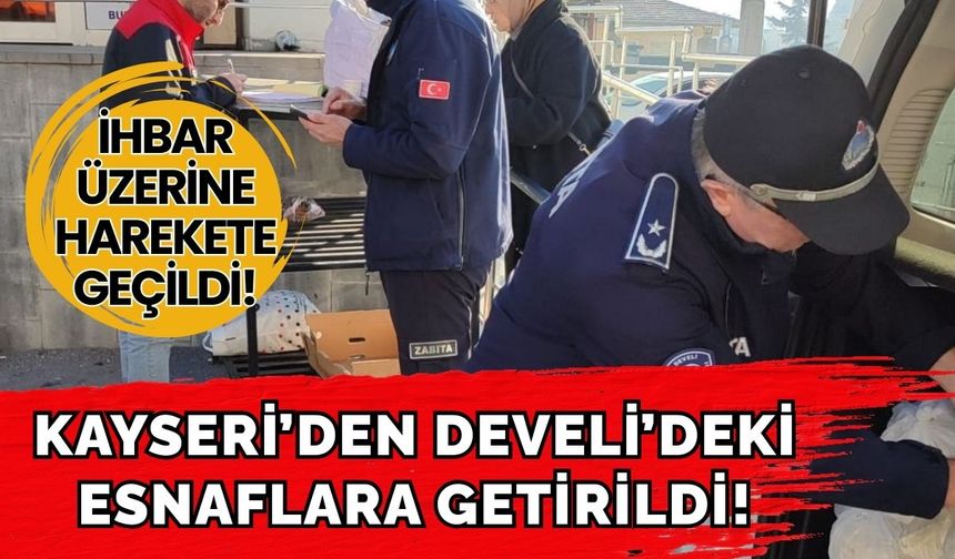 Kayseri’den Develi’ye getirilen lavaş ekmekler ihbar edildi!