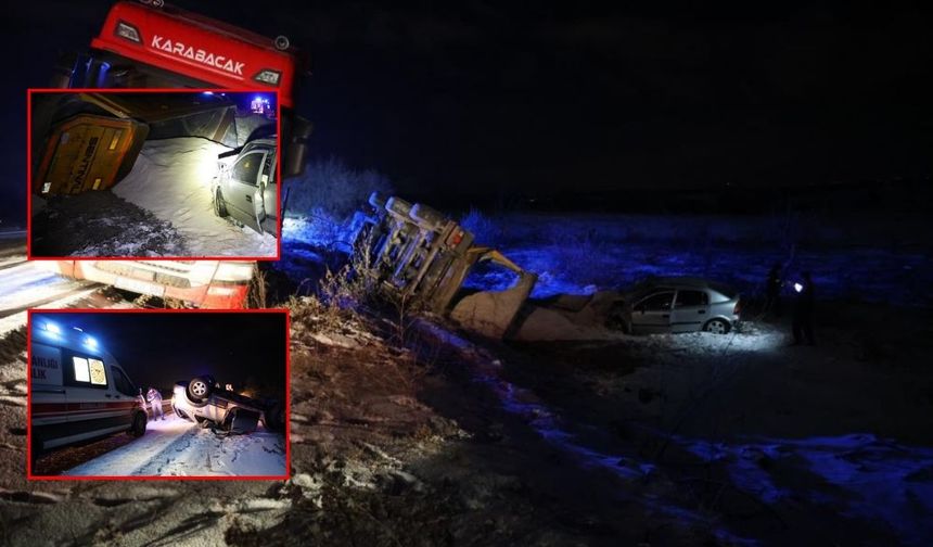 Nevşehir’de aşırı buzlanma kazalara yol açtı! 6 kazada 12 yaralı