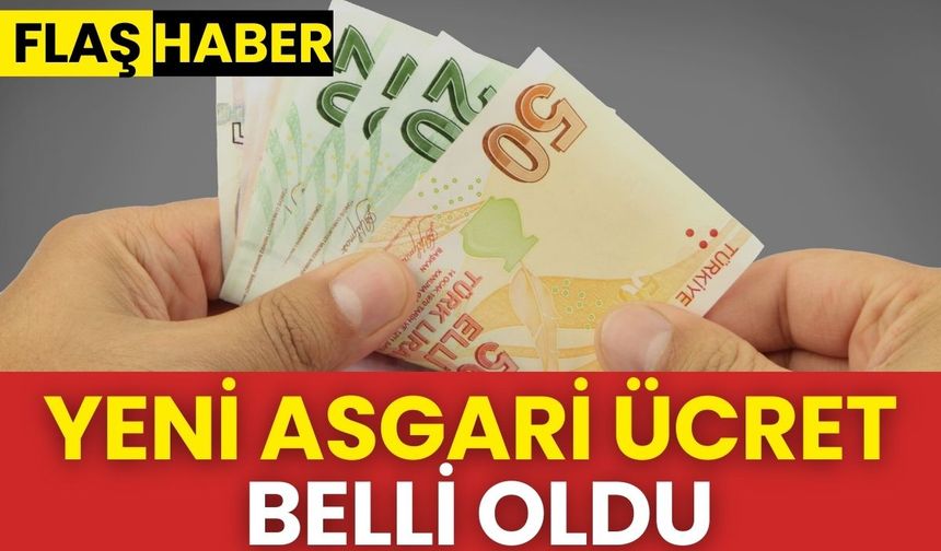 Yeni asgari ücret belli oldu: İşte yeni rakam