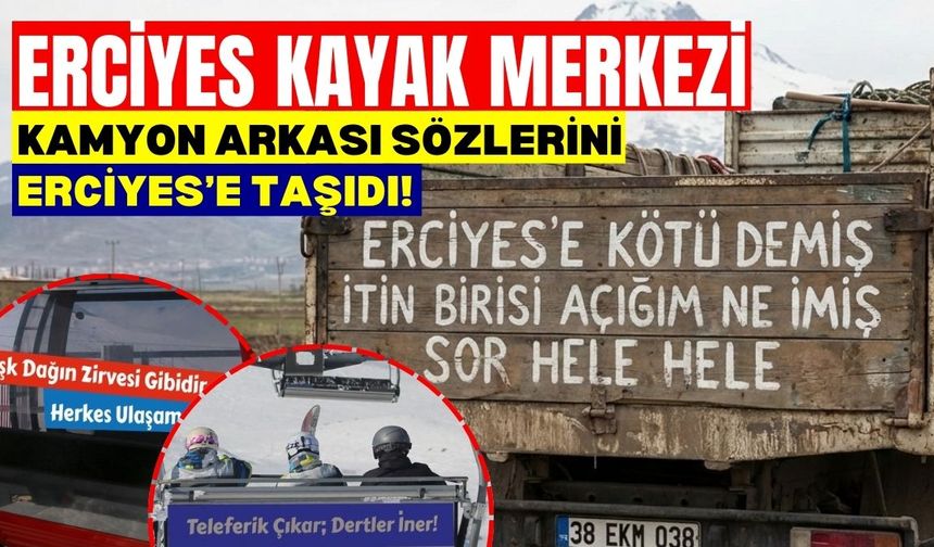 Erciyes’te teleferik arkası yazıları akımı başladı