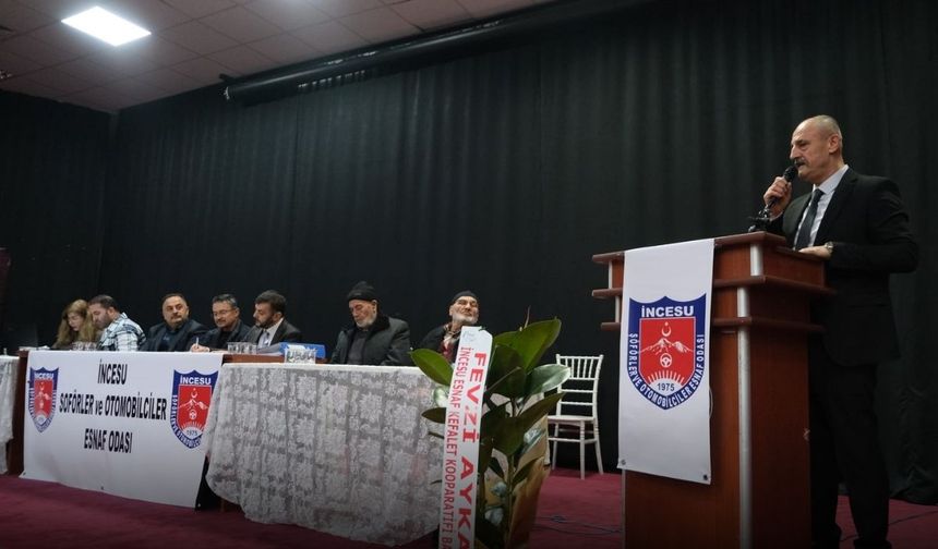 İncesu Şoförler Odası’nda Mustafa Büyüköz güven tazeledi!