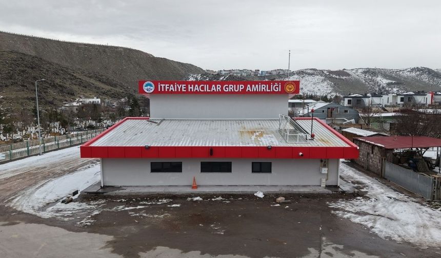Kayseri İtfaiye Hacılar Grup Amirliği açılış için gün sayıyor