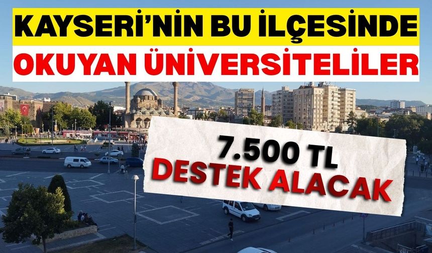 Kayseri Sarız’da üniversite öğrencilerine eğitim desteği