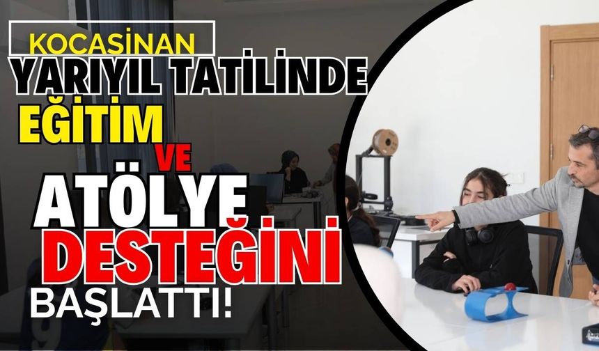 Kocasinan Belediyesi yarıyıl tatilinde çocuklar için eğitim desteği sağlıyor!