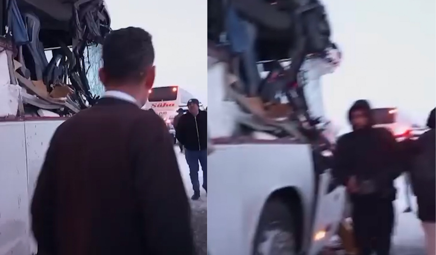 İncesu karayolunda can pazarı: Şanlıurfa–Kayseri otobüsü tıra çarptı