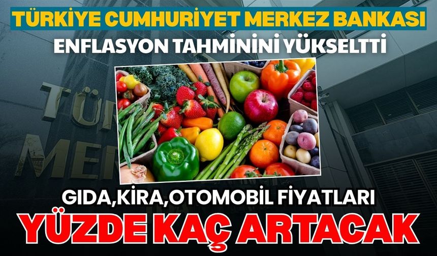Türkiye Cumhuriyet Merkez Bankası enflasyon tahminini yükseltti: 2026 sonu beklentisi %15–21 aralığına çıktı