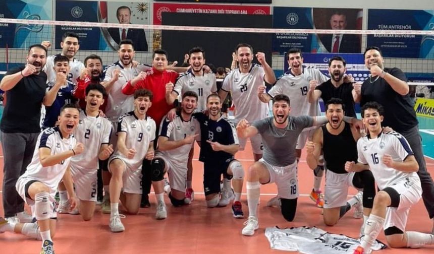 Melikgazi Belediye Spor Erkek Voleybol Takımı 1. Lig’e yükseldi