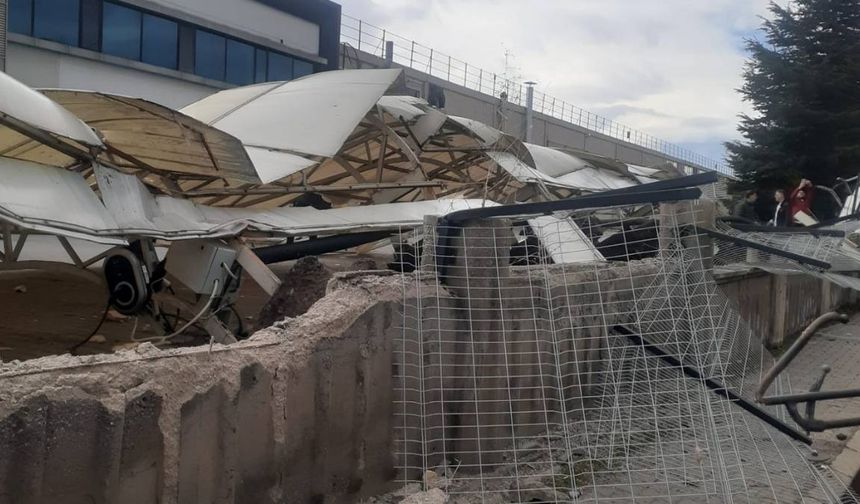 Kayseri’de şiddetli rüzgar hayatı felç etti: OSB’de korkutan görüntü