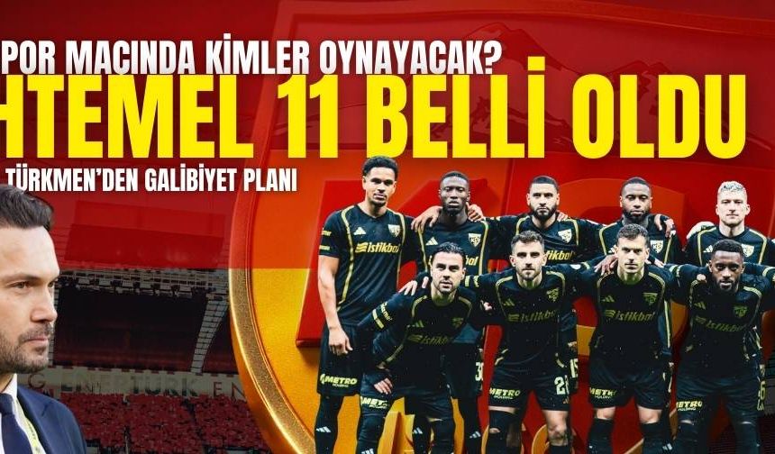 Kayserispor Antalyaspor maçı öncesi Muhammed Türkmen’in planı belli oldu! İşte muhtemel 11’ler