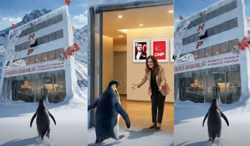 Penguen akımı geçti! CHP Kayseri yeni fark etti