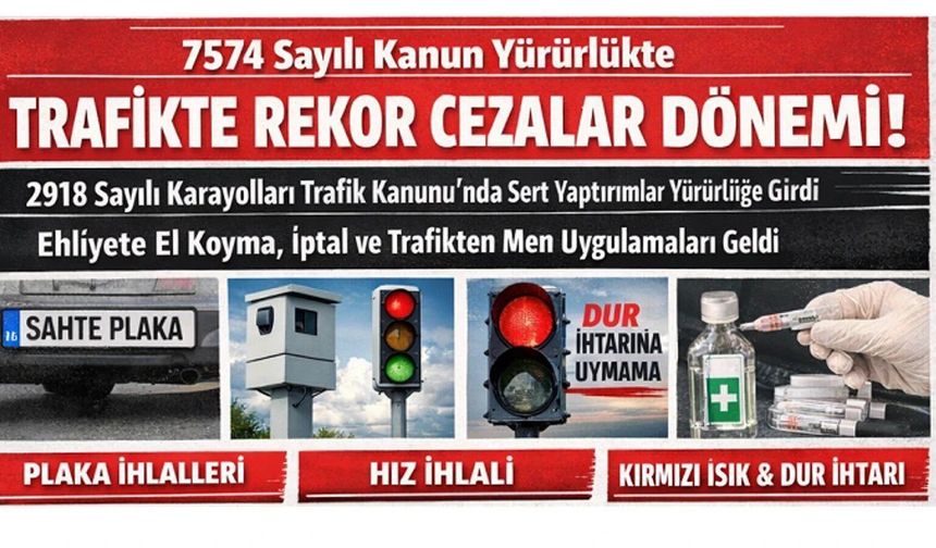 Kayserili yüzbinlerce sürücüyü ilgilendiriyor: Trafik kanunları değişti