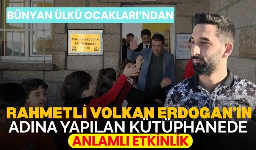 Bünyan'da Volkan Erdoğan adına açılan Kütüphanede Ülkü Ocakları’ndan diş sağlığı taraması
