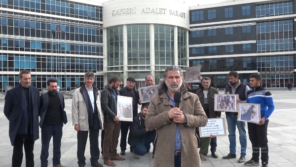 Karstan gelen mağdurlar eylem yaptı eylem sonrası silahlar konuştu
