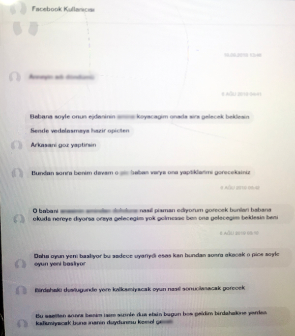 Zanlı cinayetten bir gün önce 16 yaşındaki çocuğa ölüm tehdidi mesajı atmış2