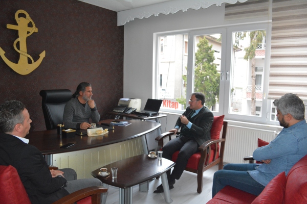 Cumhur ittifakı başkan adayı Deniz Postası TVyi ziyaret etti