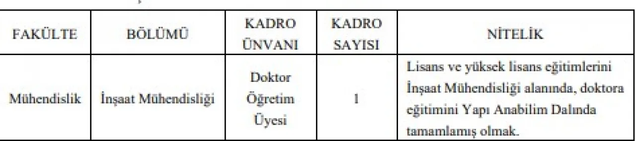 Üniversite Alım
