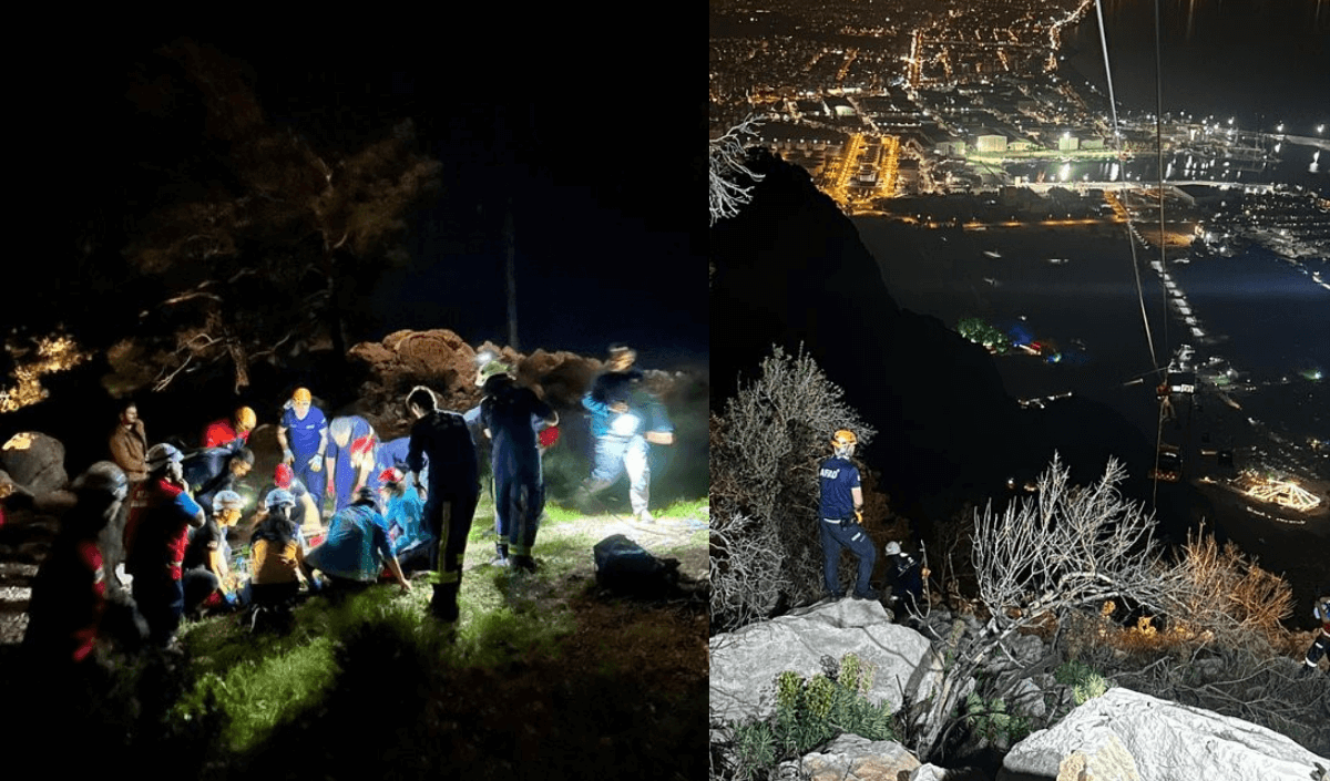 Antalya'da Teleferik Faciası! 1 Ölü, 2’si Çocuk 7 Yaralı!