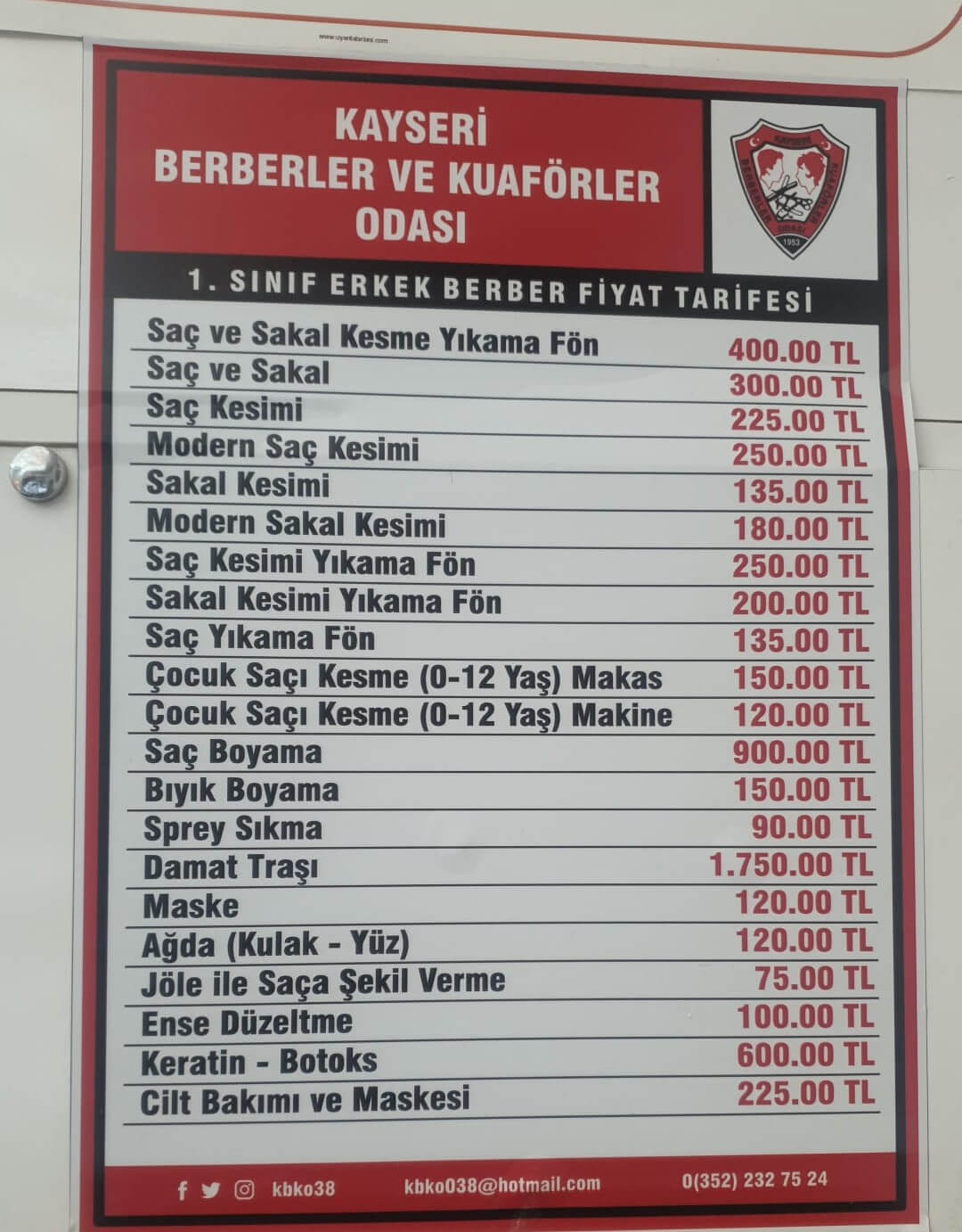Berber Fiyatları