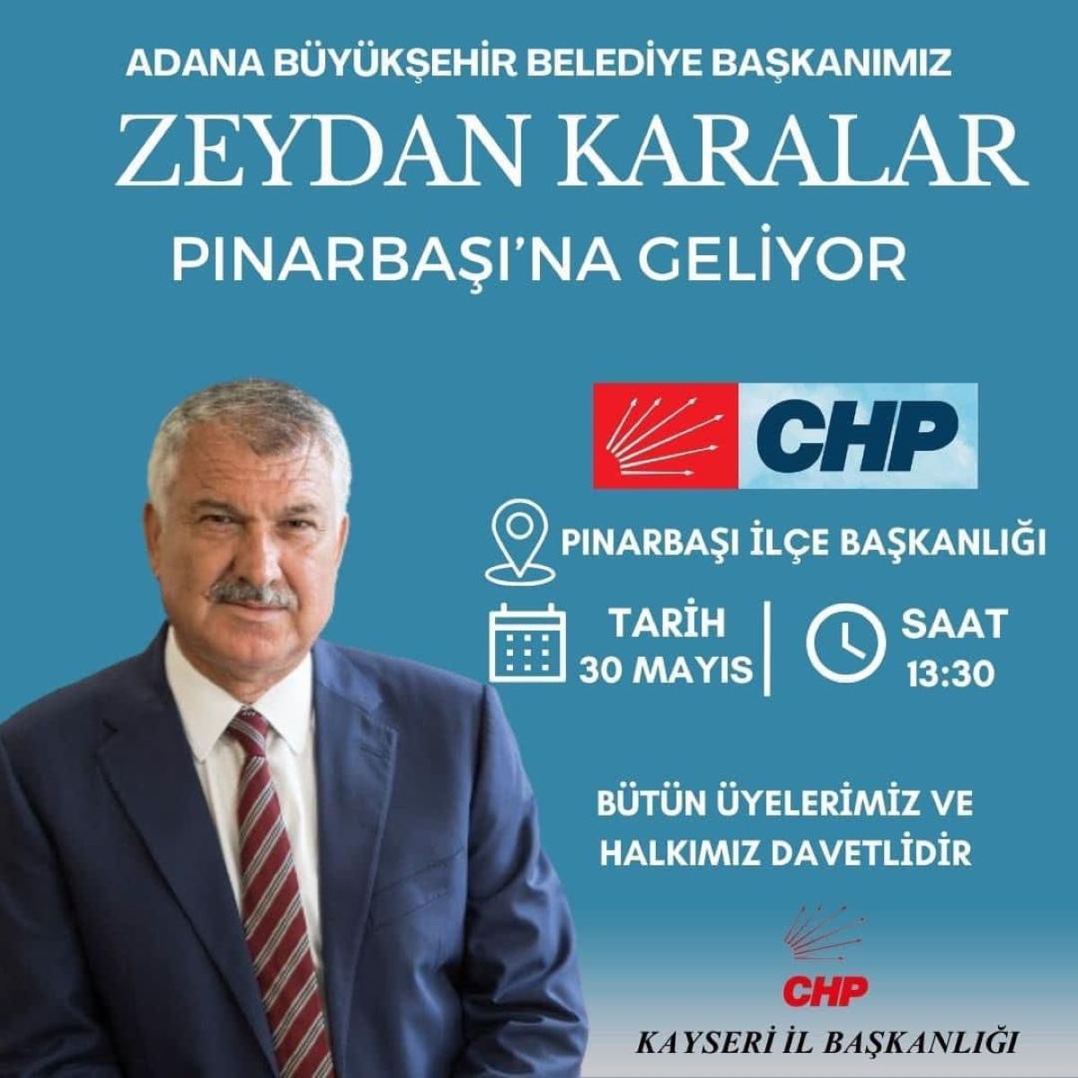 Deniz Yağan’a Destek Devam Ediyor! Pınarbaşı Yarın Önemli Bir İsmi Ağırlayacak!