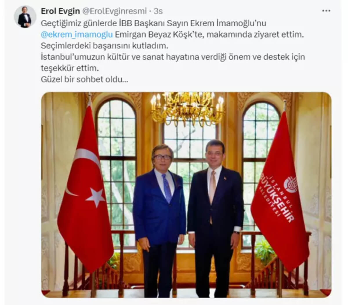 Siyasetçilerle Buluşma Furyasına Erol Evgin'de Katıldı! İmamoğlu'na Şarkı mı Yazacak?-1