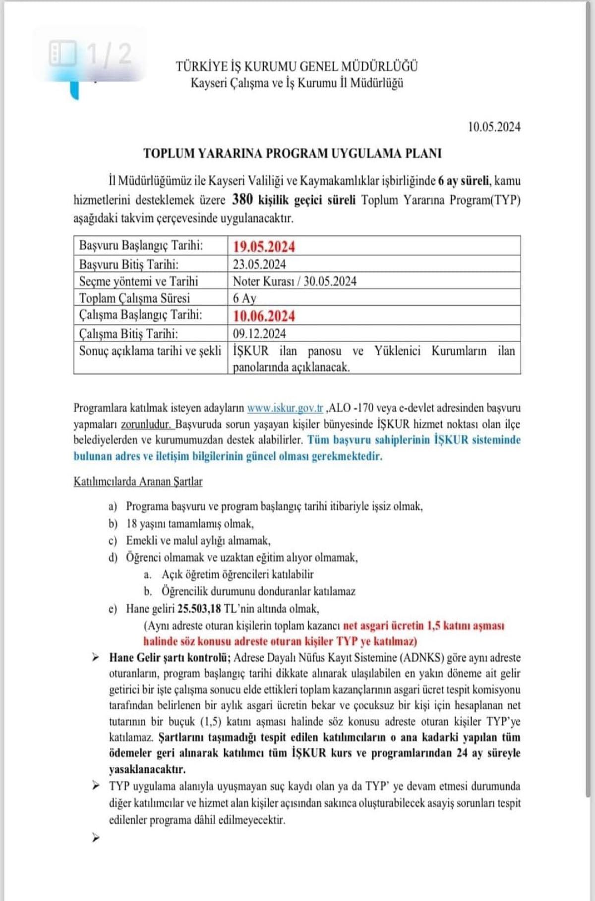 İş Arayanlar Kayserililer Dikkat! Valilik 380 Kişi Alacak 1