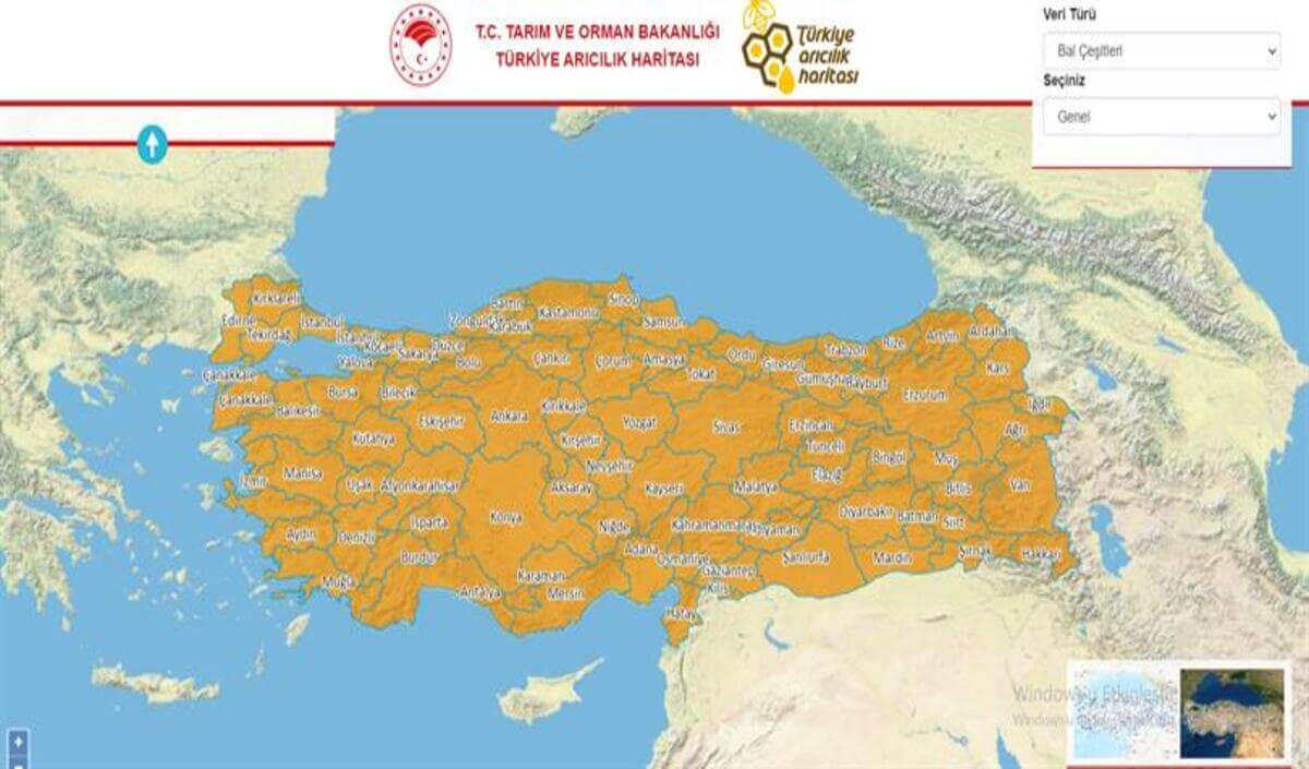 Türkiye Arıcılık Haritası Tüik 2023 Tarım Ve Orman Bakanlığı (1)