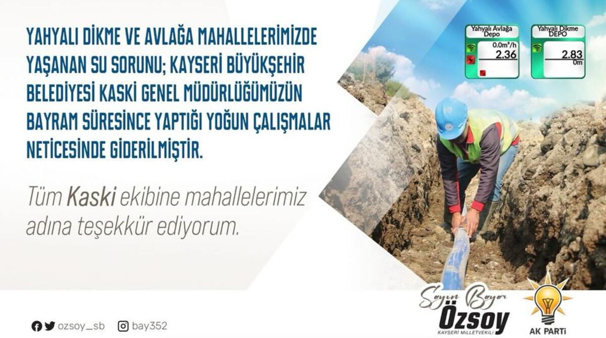 Kayseri’nin Yahyalı İlçesinde O Sorun Nihayet Giderildi! (1)