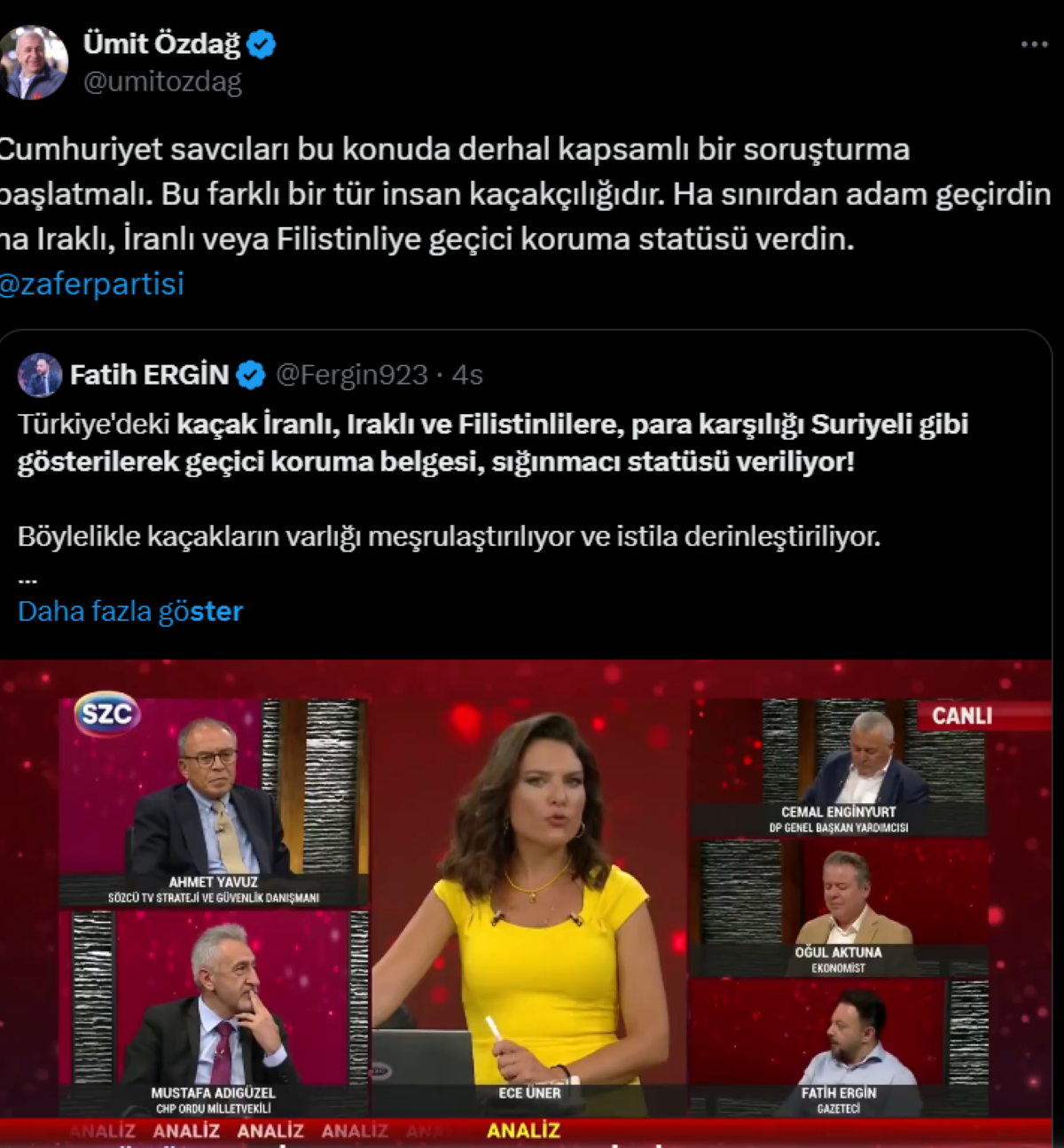 Özdağ Açıklama.