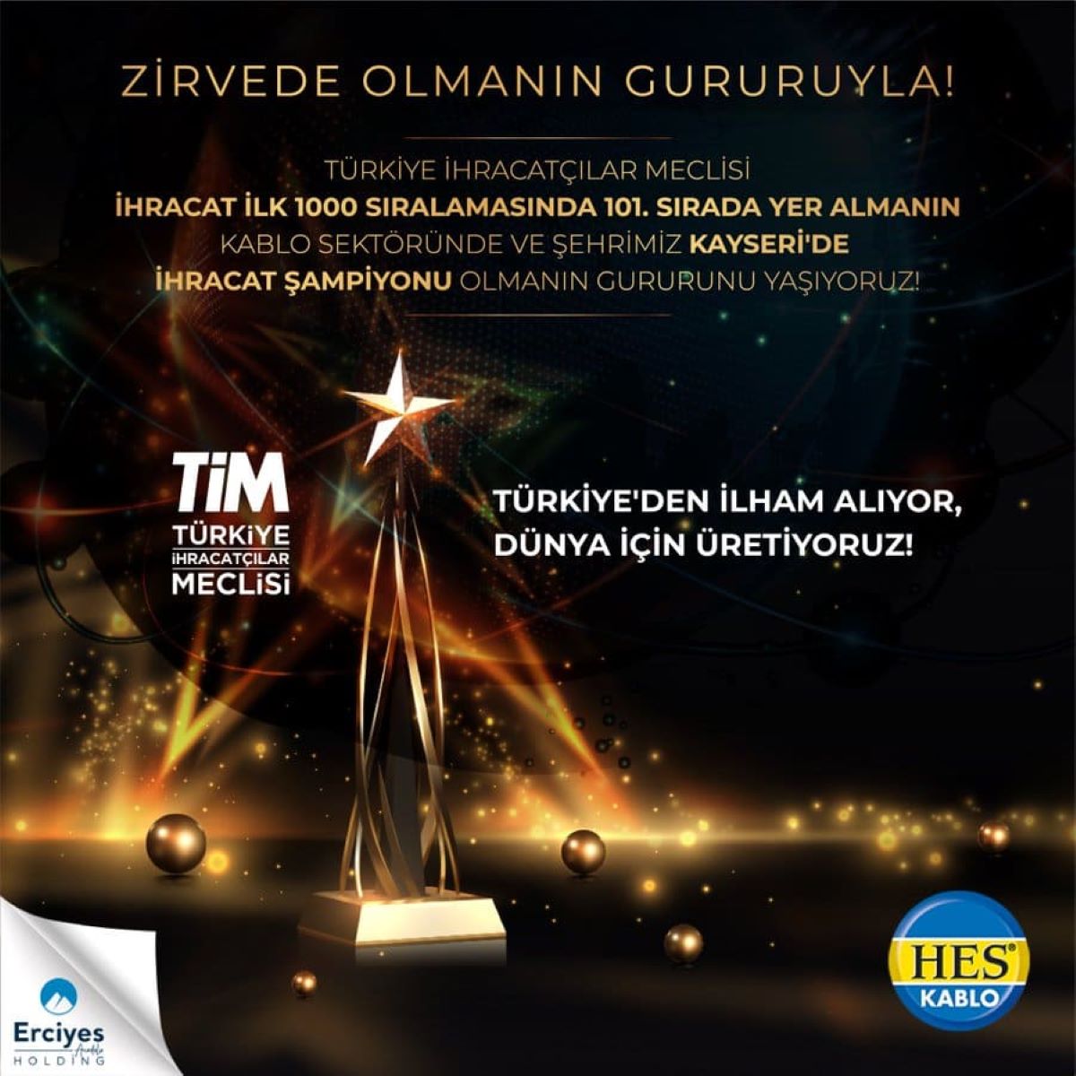 Tmsf Bünyesinde Olan Erciyes Anadolu Holding’den Hes Kablo Açıklaması