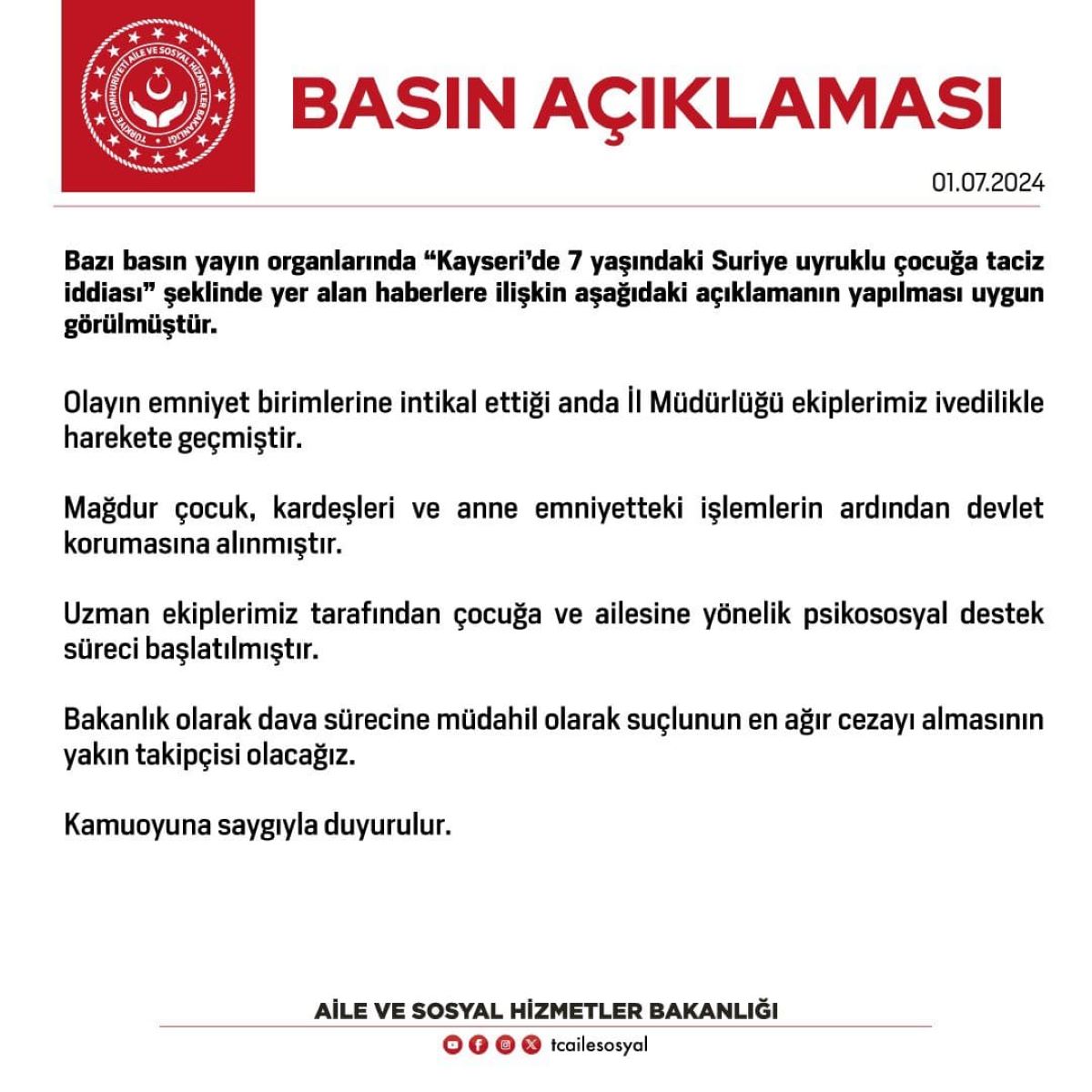 Flaş Gelişme! Bakanlık Kayseri’de Ki Taciz Skandalı İçin Harekete Geçti