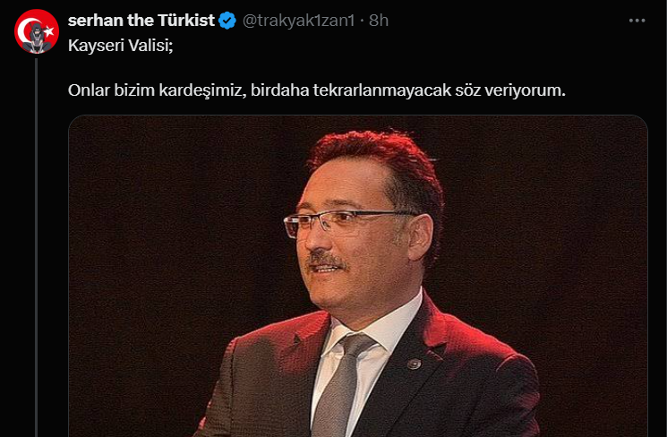 Kayseri Valisi Iftira