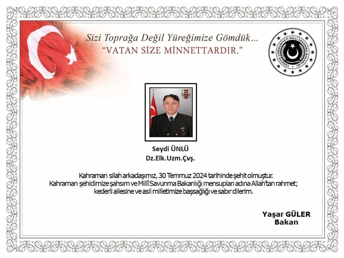 Acı Haber Geldi Şehidimiz Var!