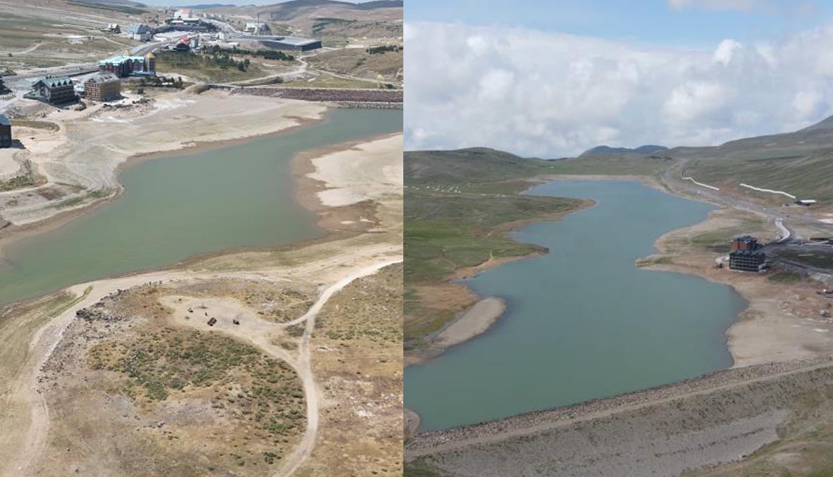 Erciyes Tekir Göleti Kurudu Bakın