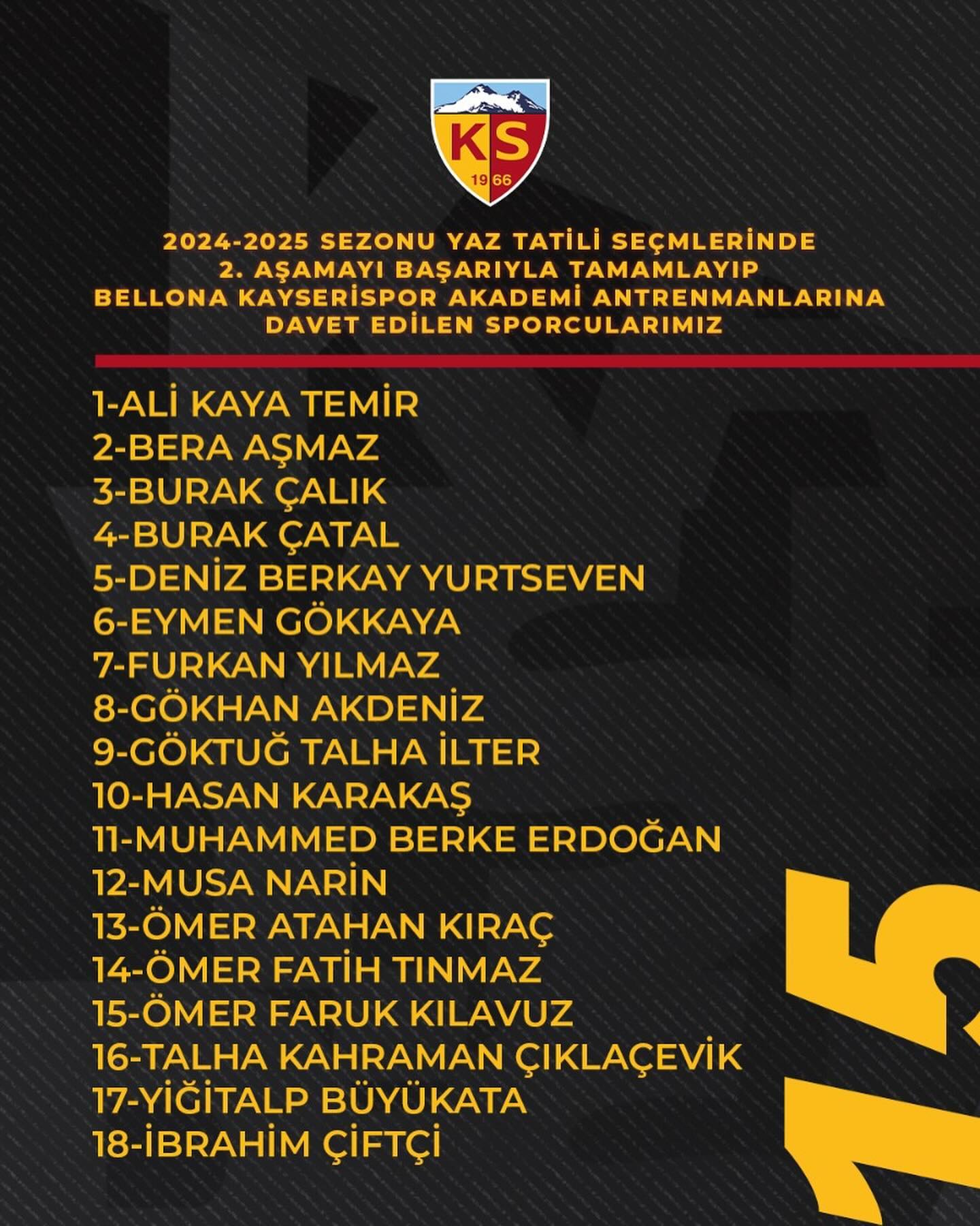 Kayserispor U 15