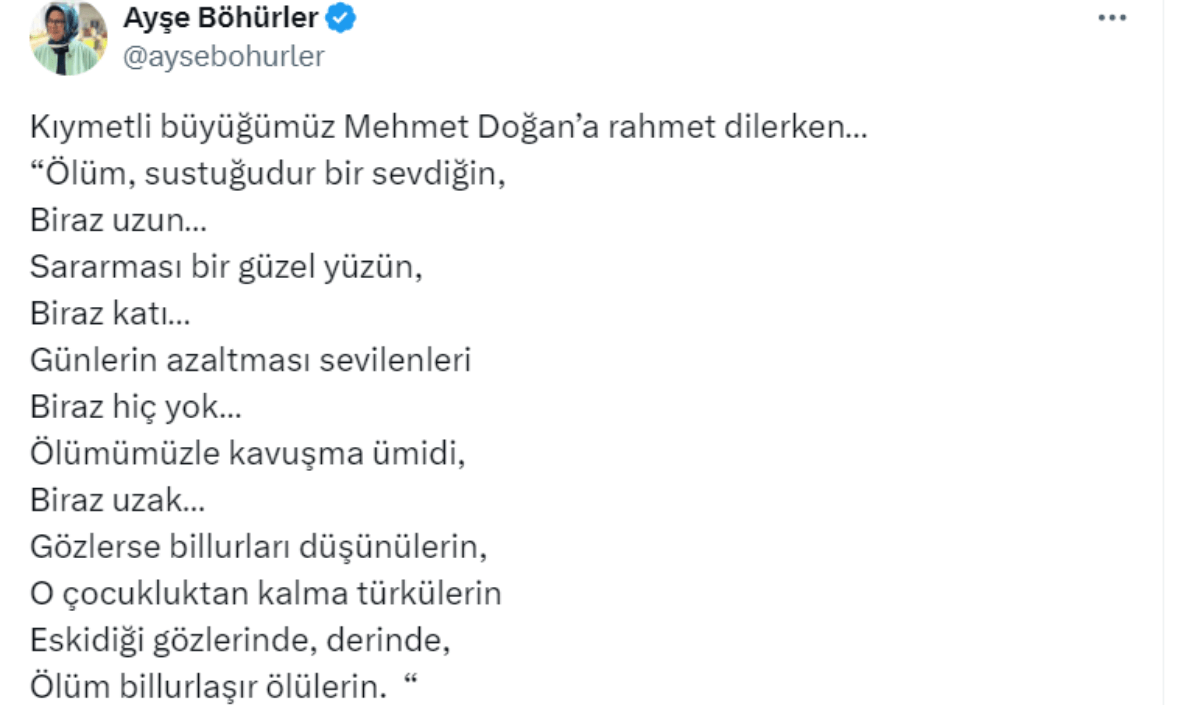Kayserili Vekilden Acı Haber Sonrası Duygusal Şiir!