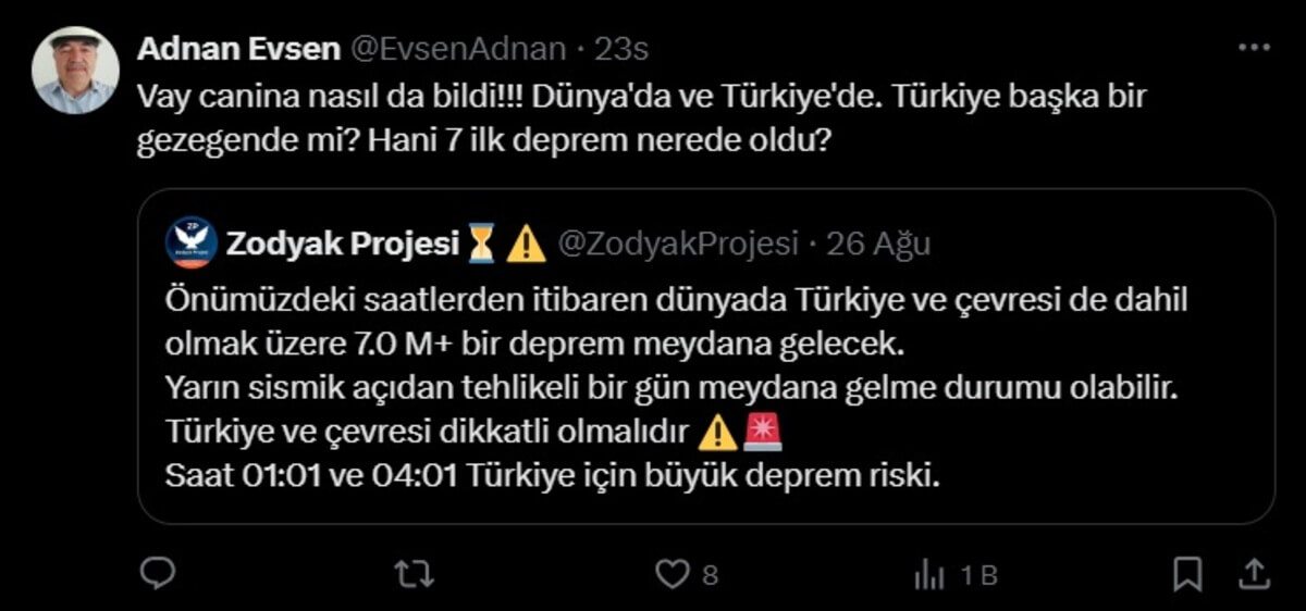 Ünlü Deprem Bilimci Böyle Tiye Aldı Vay Canına Nasıl Da Bildi!
